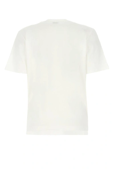 Shop Saint Laurent Distressed Vhs Sunset T In White
