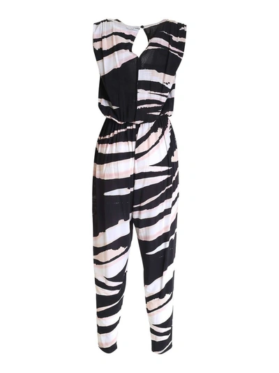 Shop Max Mara Tennis Abstract Printed Jumpsuit In Multi