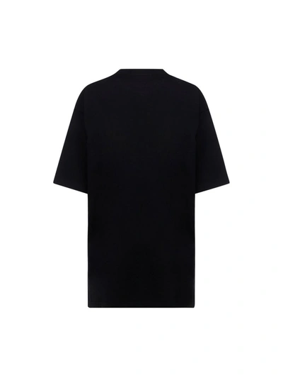 Shop Balenciaga Bb Logo Print Oversized T In Black