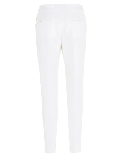 Shop Saint Laurent Tailored Tuxedo Pants In White