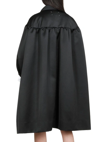 Shop Maison Margiela Oversized Coat Dress In Black