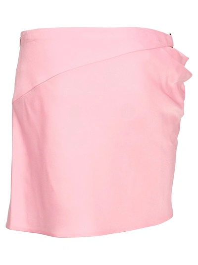 Shop Versace Medusa Detailed Skirt In Pink