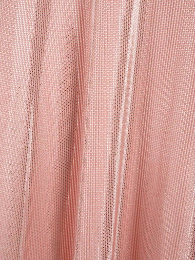 Shop Msgm Sleeveless Midi Dress In Pink
