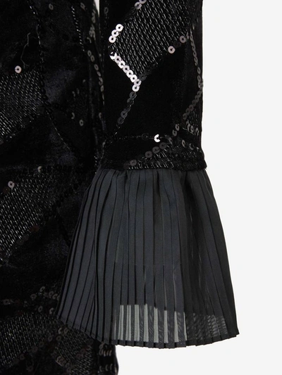 Shop Rotate Birger Christensen Rotate Ida Roll Neck Mini Dress In Black