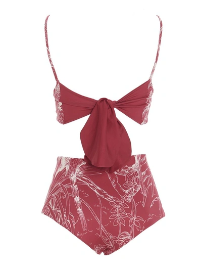 Shop Red Valentino Redvalentino Printed Bikini Set