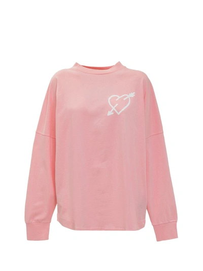 Shop Palm Angels Heart Long In Pink