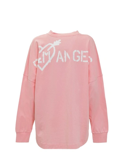 Shop Palm Angels Heart Long In Pink