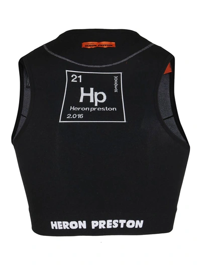 Shop Heron Preston Periodic Sports Crop Top In Black