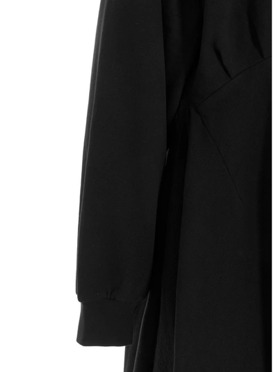 Shop Balenciaga Easywrap Hooded Dress In Black