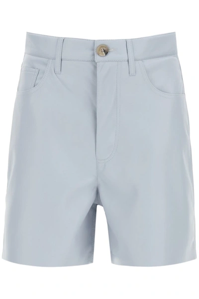 Shop Nanushka Leana Shorts In Blue