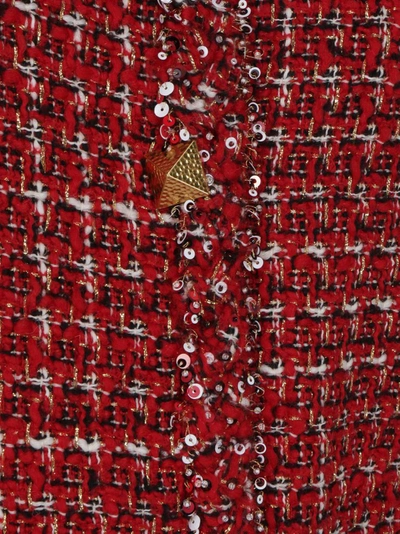 Shop Valentino Sequin In Red