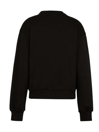 Shop Chiara Ferragni Flirting Eye Embroidered Sweatshirt In Black