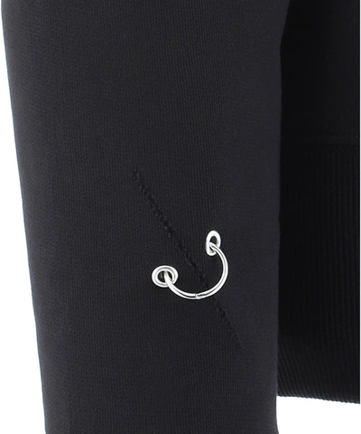Shop Givenchy Ring Eyelet Logo Sweatshirt In Black