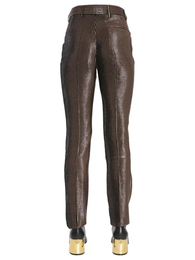 Shop Haider Ackermann Metallic Striped Pants In Multi