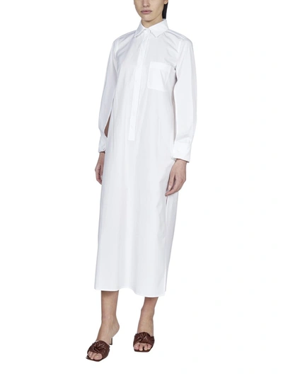 Shop Max Mara Odile Maxi Shirt Dress In White