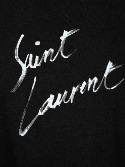 Shop Saint Laurent Logo Signature T In Black