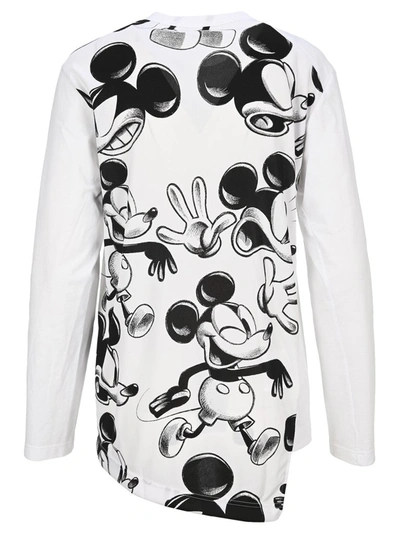 Shop Comme Des Garçons Mickey Print Long Sleeve T In Multi