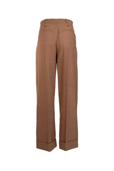 Shop Chloé High Rise Wide In Brown