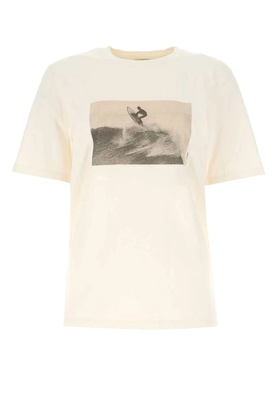 Shop Saint Laurent Surfer Print Distressed In White