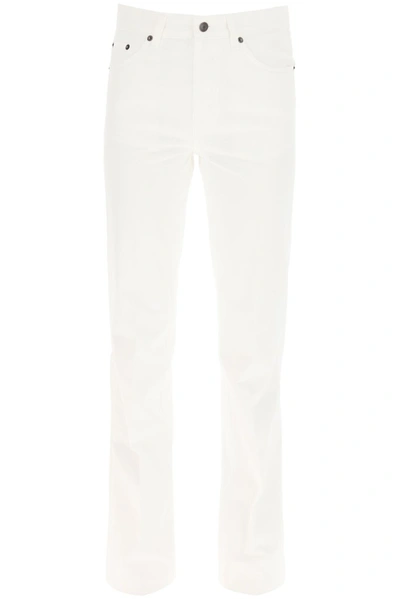 Shop The Row Straight Leg Jeans In White