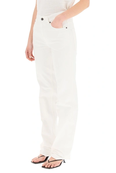 Shop The Row Straight Leg Jeans In White