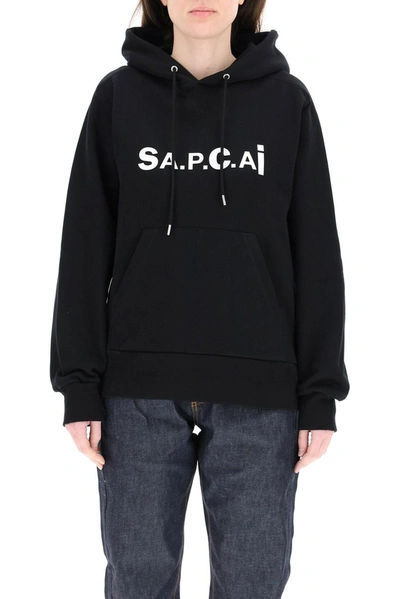 Shop A.p.c. X Sacai Talyo Hoodie In Black