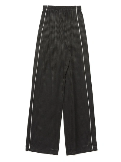 Shop Balenciaga Checked Track Pants In Black