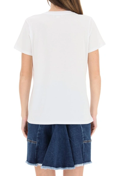 Shop Alexander Mcqueen Skull Graphic Print T In White