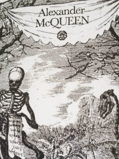 Shop Alexander Mcqueen Skull Graphic Print T In White