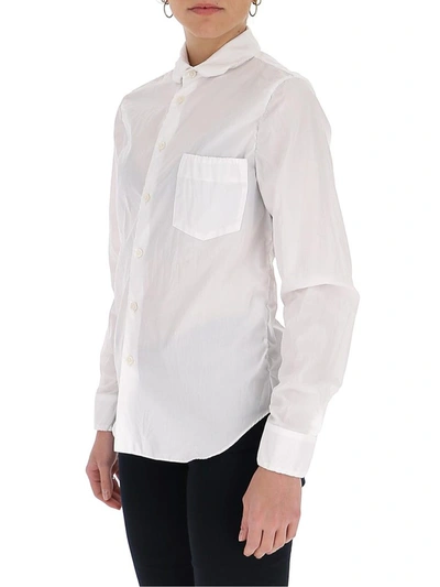 Shop Marni Ruched Detail Shirt In White