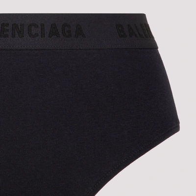 Shop Balenciaga Logo Band High In Black