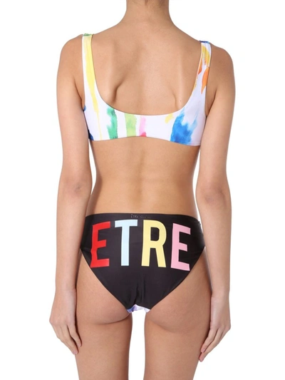 Shop Etre Cecile Être Cécile Watercolour Print Bikini Top In Multi