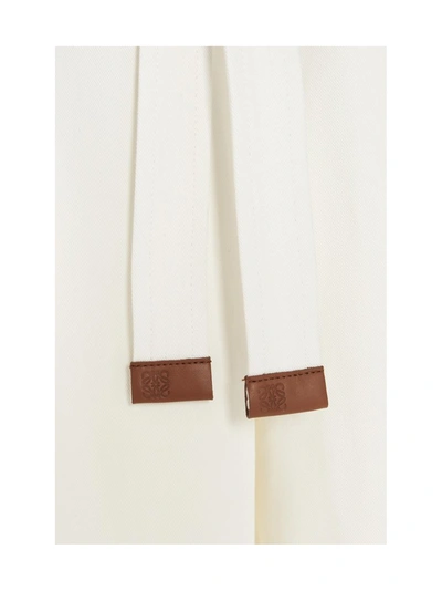 Shop Loewe Belted Wide In White