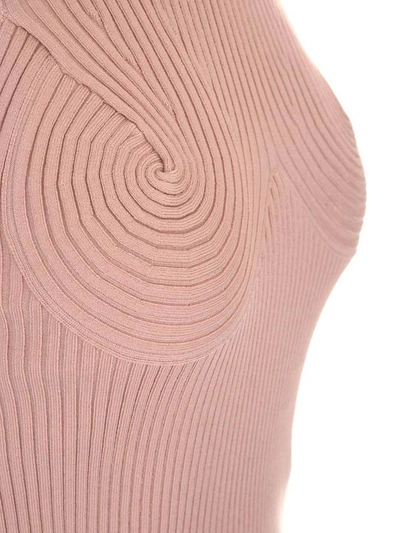 Shop Stella Mccartney Ribbed Tank Top In Pink