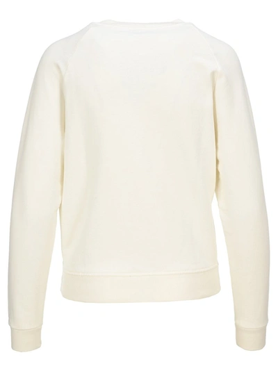 Shop Maison Kitsuné Parisienne Vintage Sweatshirt In White