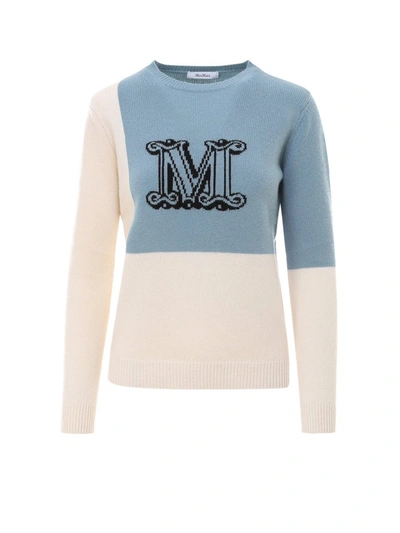 Shop Max Mara Monogram Intarsia Jumper In Multi