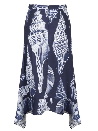 Shop Stella Mccartney Graphic Print Midi Skirt In Multi