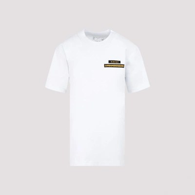 Sacai White X Hank Willis Thomas Logo Print T-shirt | ModeSens