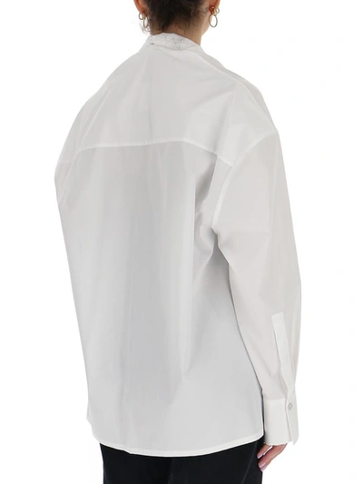 Shop Givenchy Oversized Tailored Shirt In White