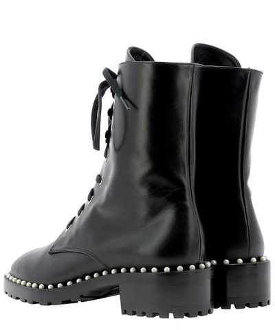 Shop Stuart Weitzman Allie Military Boots In Black