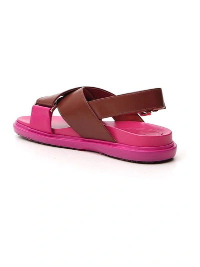 Shop Marni Fussbett Sandals In Multi