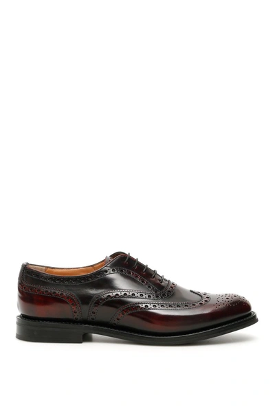 Shop Church's Burwood Brogues In Red