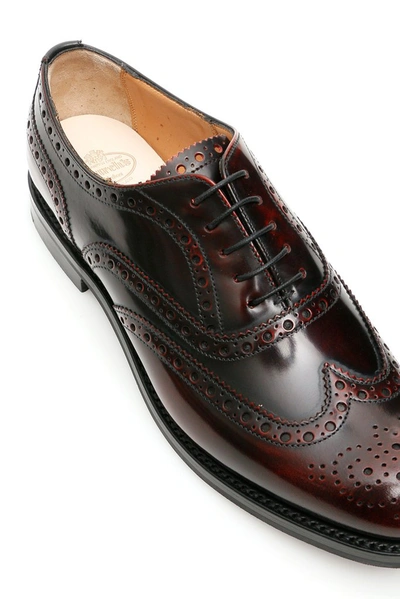 Shop Church's Burwood Brogues In Red