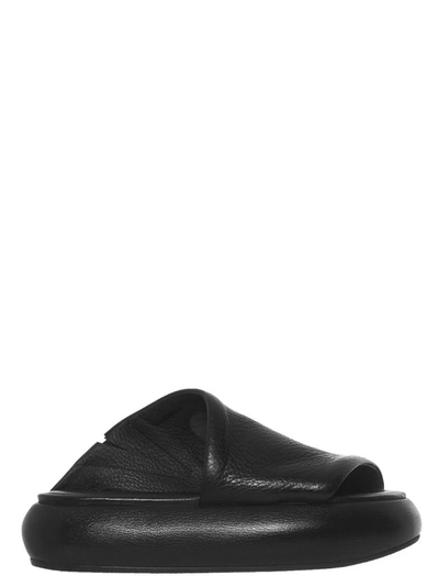 Shop Marsèll Ciambellona Asymmetric Sandals In Black