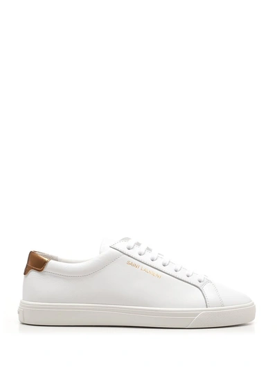 Shop Saint Laurent Andy Low In White