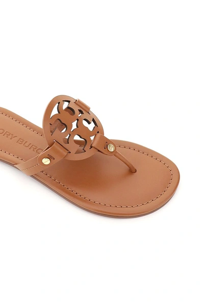 Shop Tory Burch Miller Thong Sandals In Brown