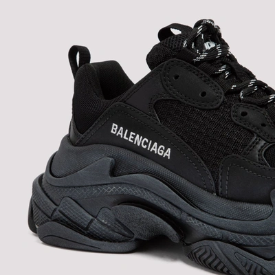 Shop Balenciaga Triple S Sneakers In Black