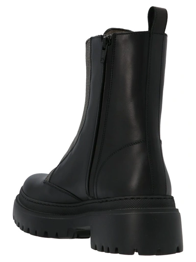 Shop Brunello Cucinelli Cargo Boots In Black
