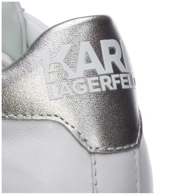 Shop Karl Lagerfeld K/ikonik Transparent Sneakers In White