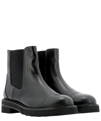 Shop Stuart Weitzman Frankie Lift Ankle Boots In Black